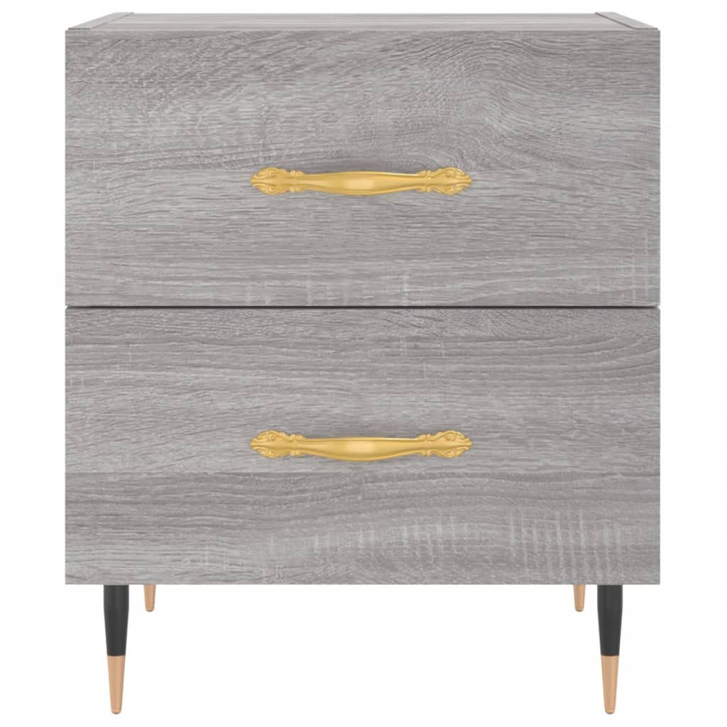 Bedside Cabinets 2 pcs Grey Sonoma 40x35x47.5 cm Engineered Wood