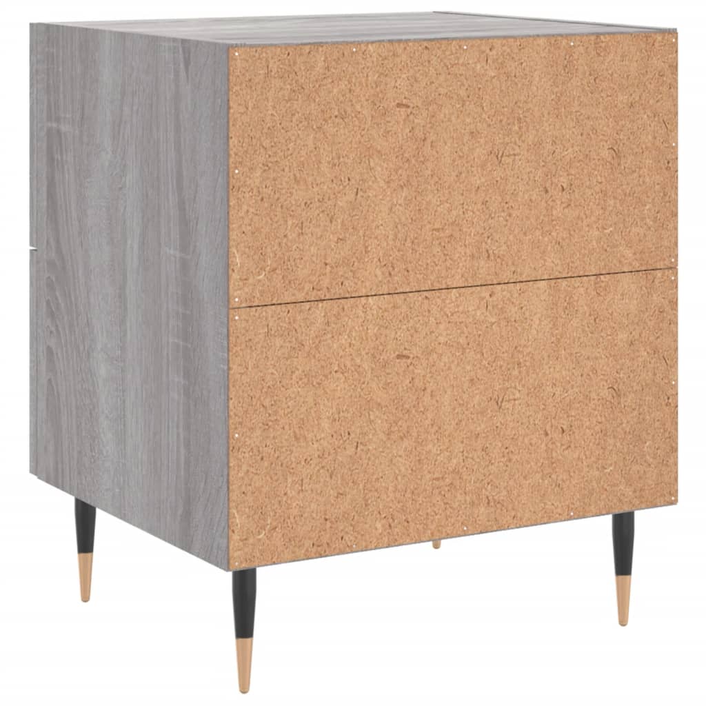 Bedside Cabinets 2 pcs Grey Sonoma 40x35x47.5 cm Engineered Wood