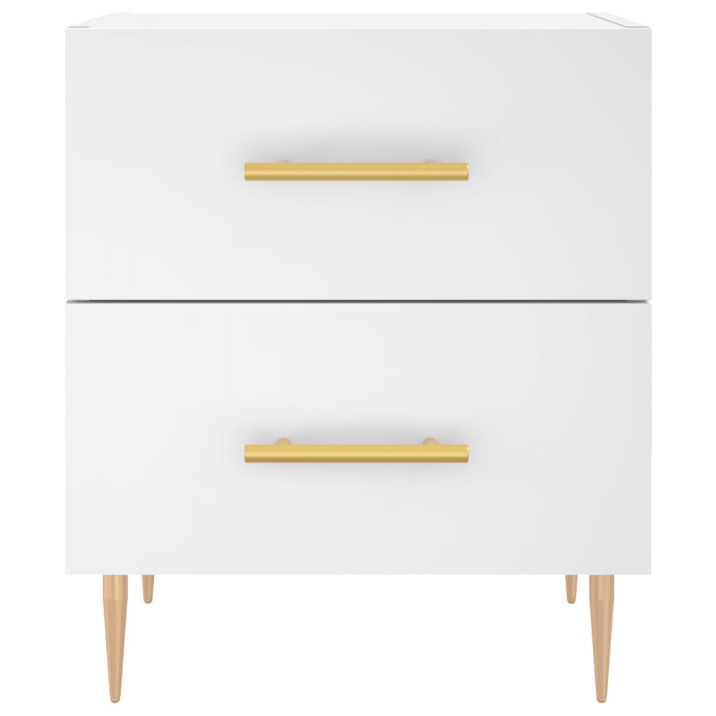 Bedside Cabinets 2 pcs White 40x35x47.5 cm Engineered Wood