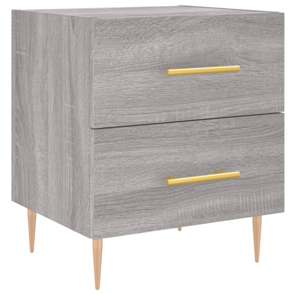 Bedside Cabinet Grey Sonoma 40x35x47.5 cm Engineered Wood