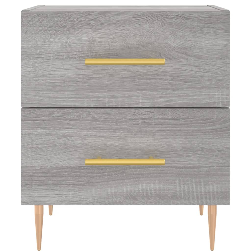Bedside Cabinet Grey Sonoma 40x35x47.5 cm Engineered Wood