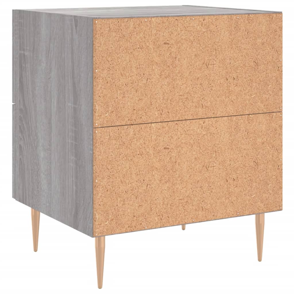 Bedside Cabinet Grey Sonoma 40x35x47.5 cm Engineered Wood