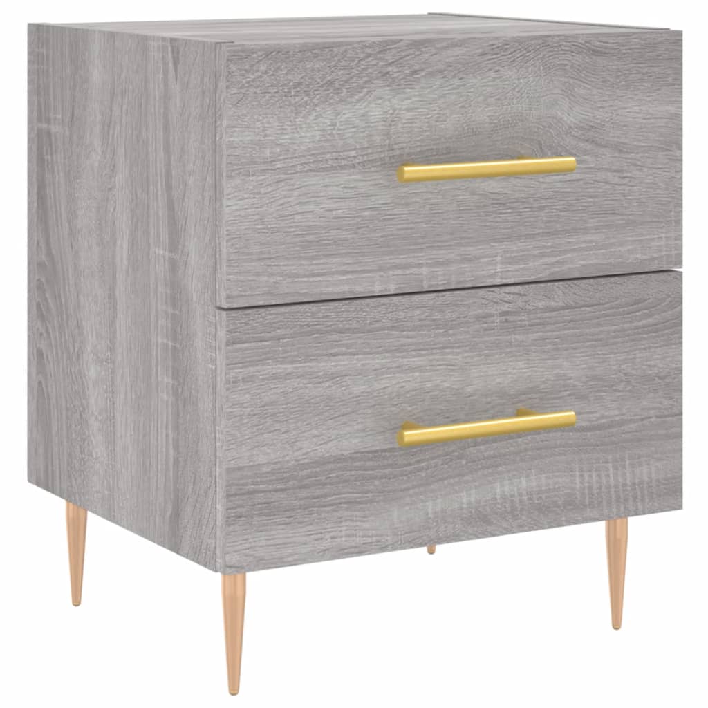 Bedside Cabinets 2 pcs Grey Sonoma 40x35x47.5 cm Engineered Wood