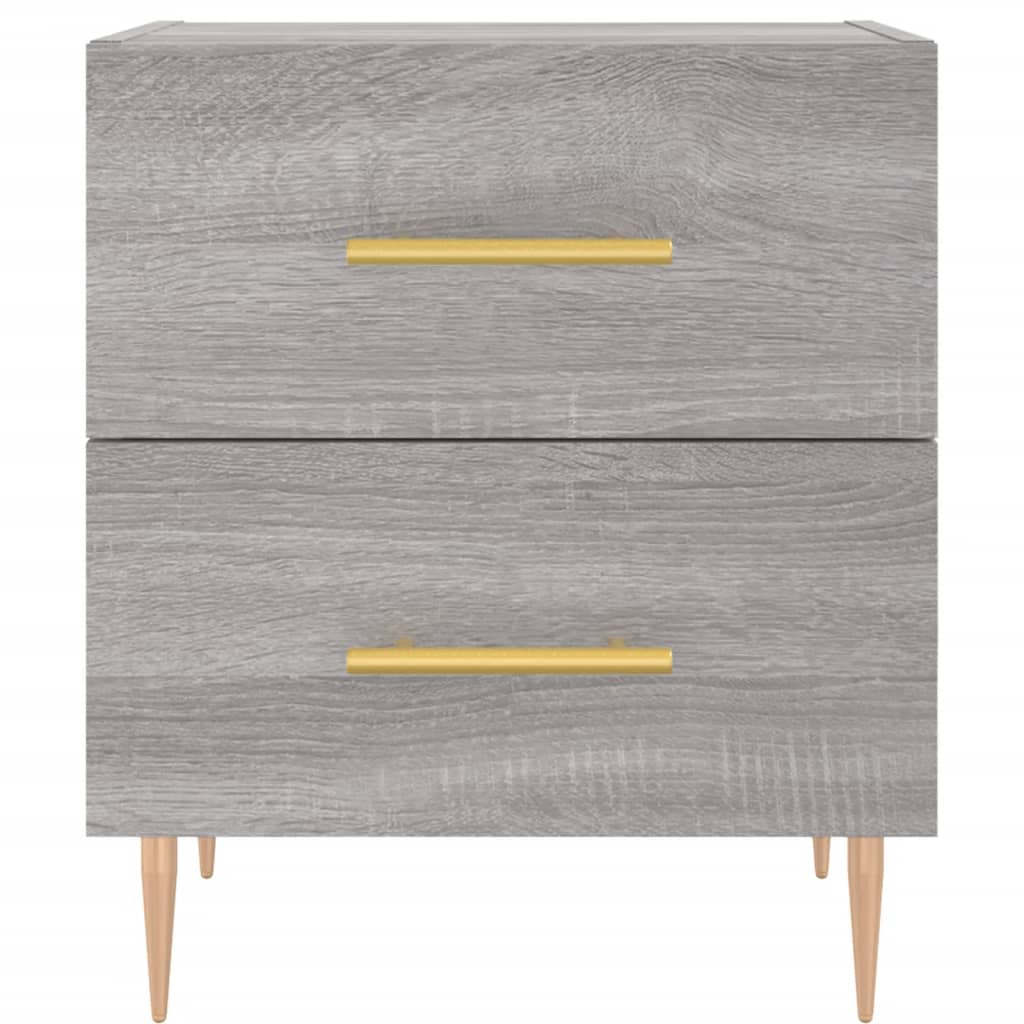 Bedside Cabinets 2 pcs Grey Sonoma 40x35x47.5 cm Engineered Wood
