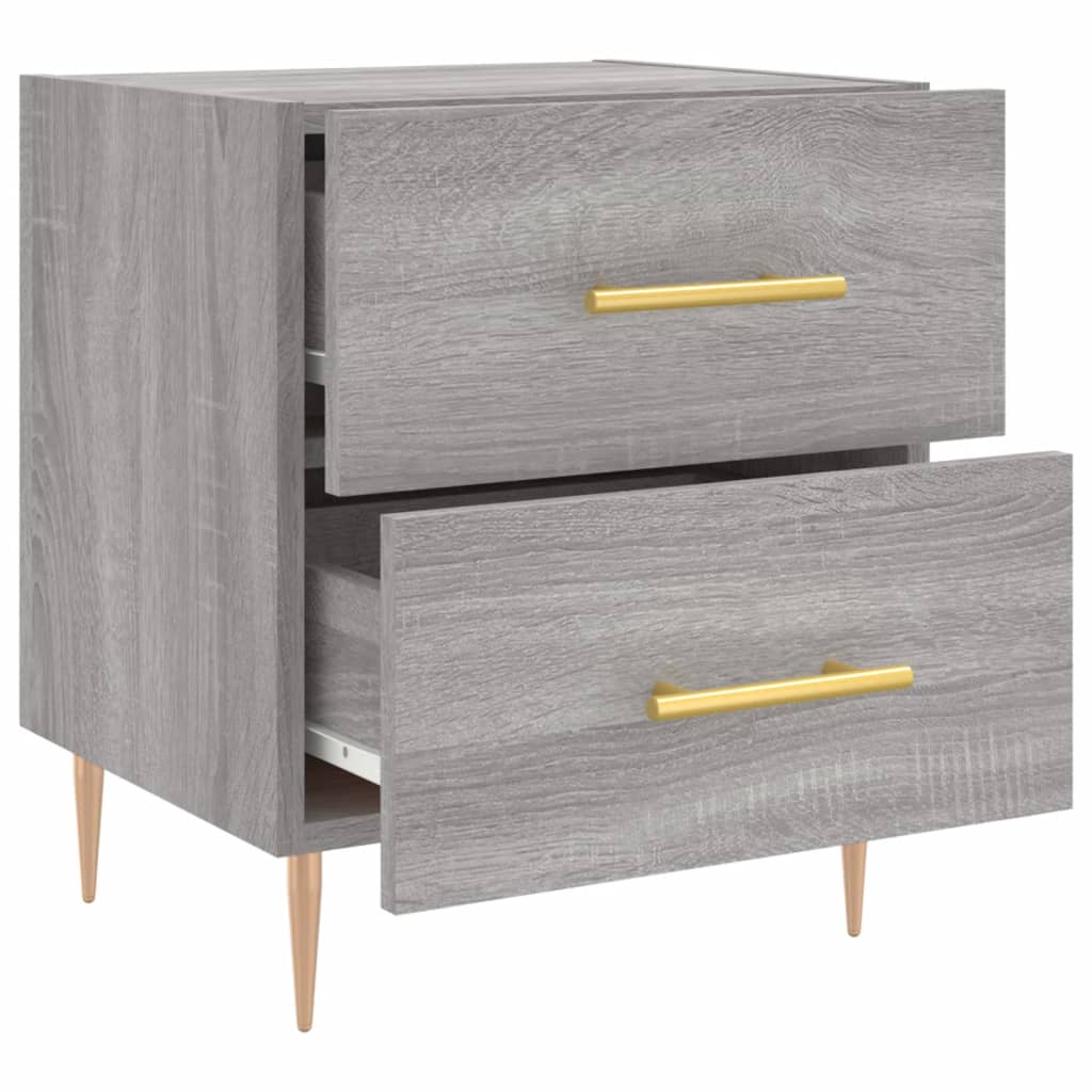 Bedside Cabinets 2 pcs Grey Sonoma 40x35x47.5 cm Engineered Wood