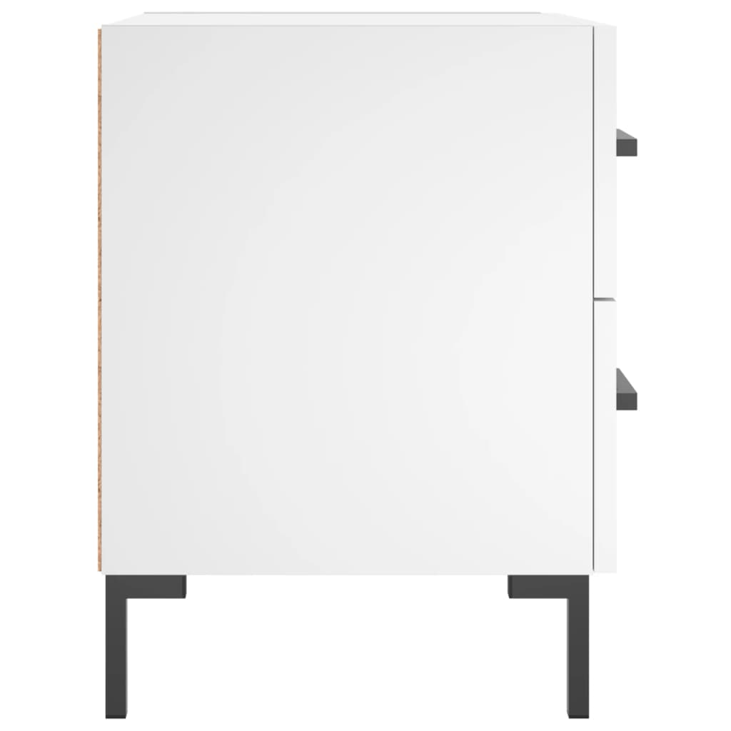 Bedside Cabinet White 40x35x47.5 cm Engineered Wood