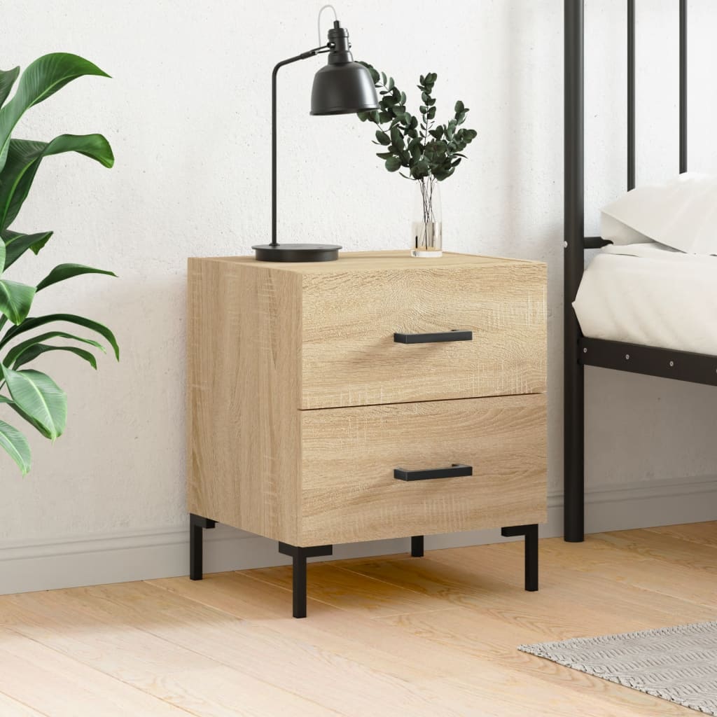 Bedside Cabinet Sonoma Oak 40x35x47.5 cm Engineered Wood