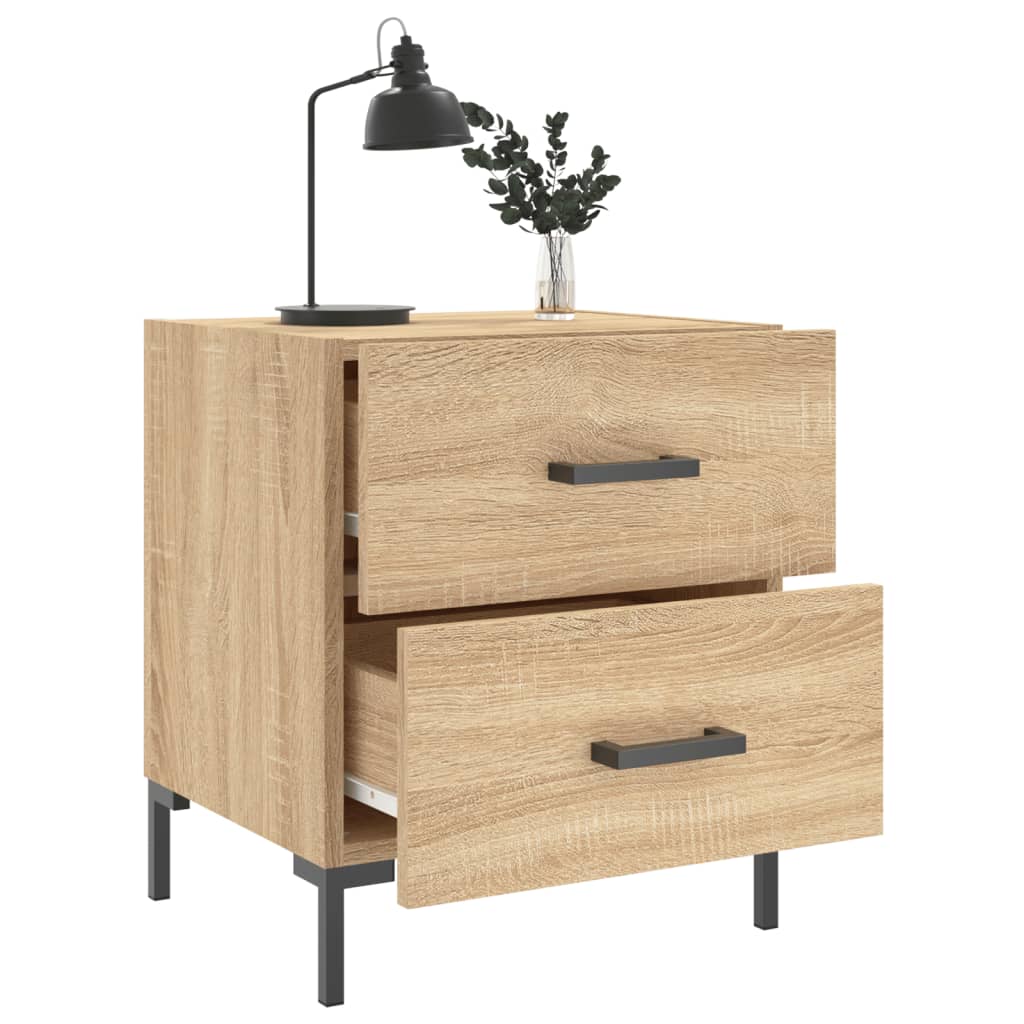 Bedside Cabinets 2 pcs Sonoma Oak 40x35x47.5 cm Engineered Wood