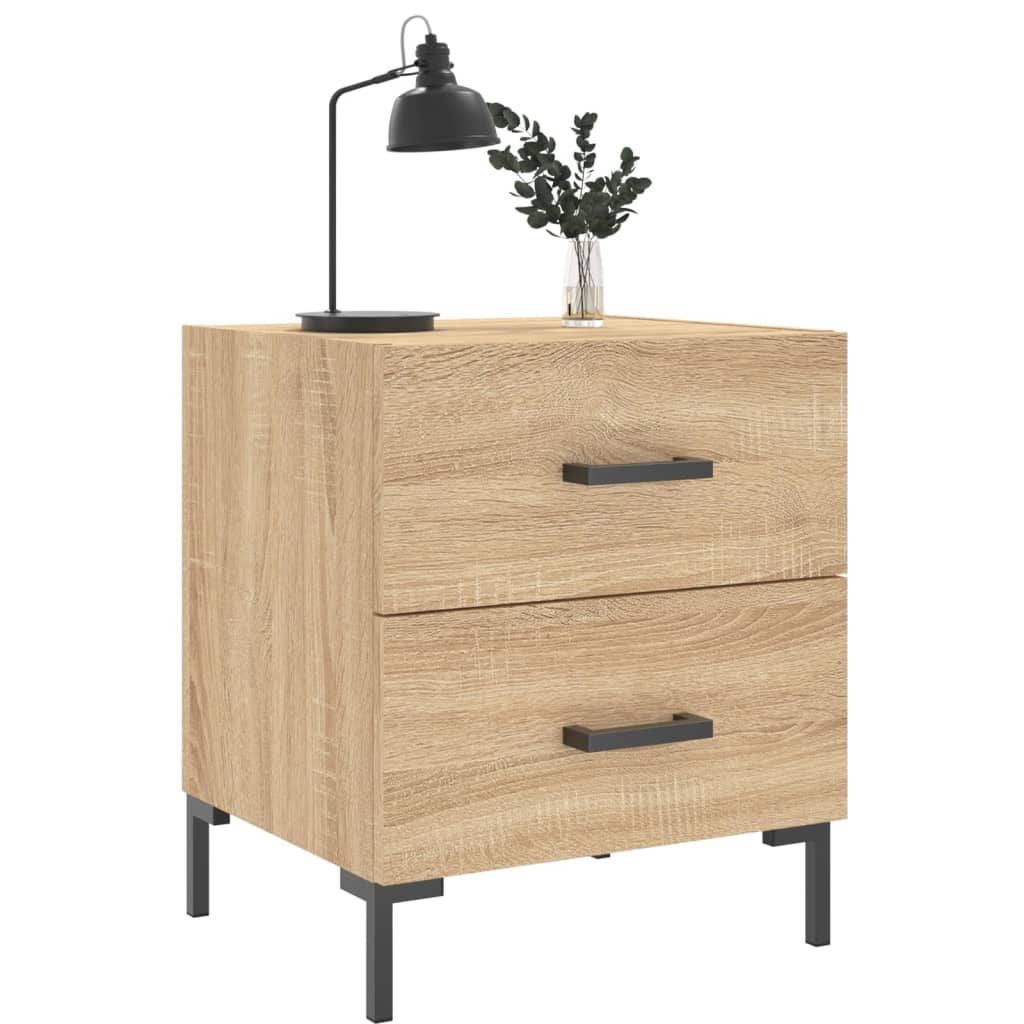 Bedside Cabinets 2 pcs Sonoma Oak 40x35x47.5 cm Engineered Wood