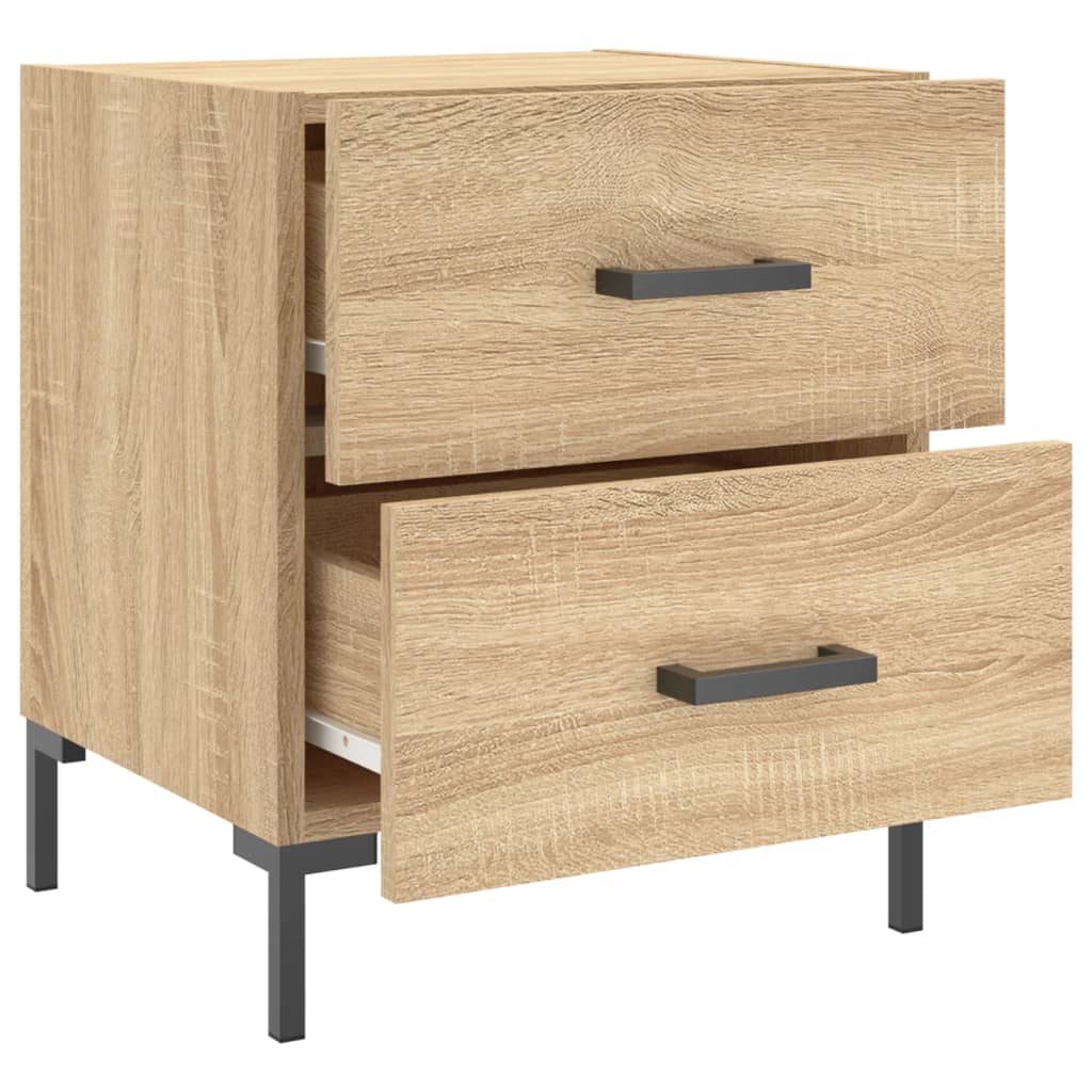 Bedside Cabinets 2 pcs Sonoma Oak 40x35x47.5 cm Engineered Wood