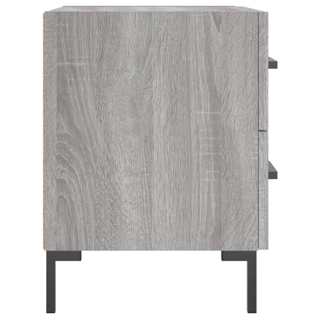 Bedside Cabinet Grey Sonoma 40x35x47.5 cm Engineered Wood