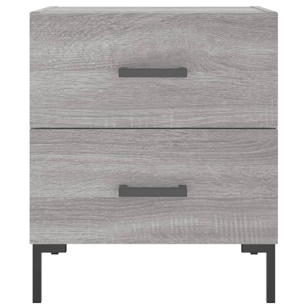 Bedside Cabinets 2 pcs Grey Sonoma 40x35x47.5 cm Engineered Wood