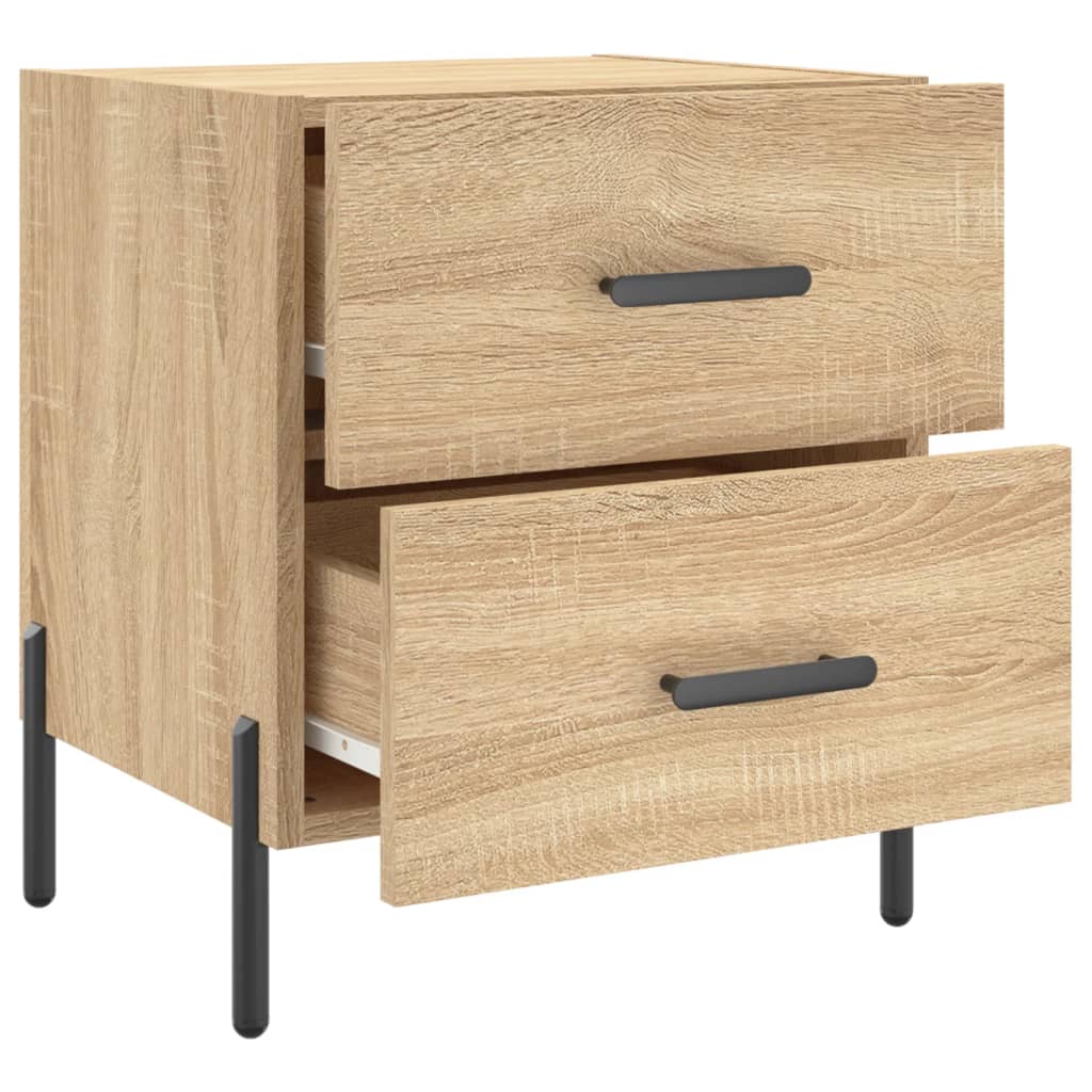 Bedside Cabinet Sonoma Oak 40x35x47.5 cm Engineered Wood