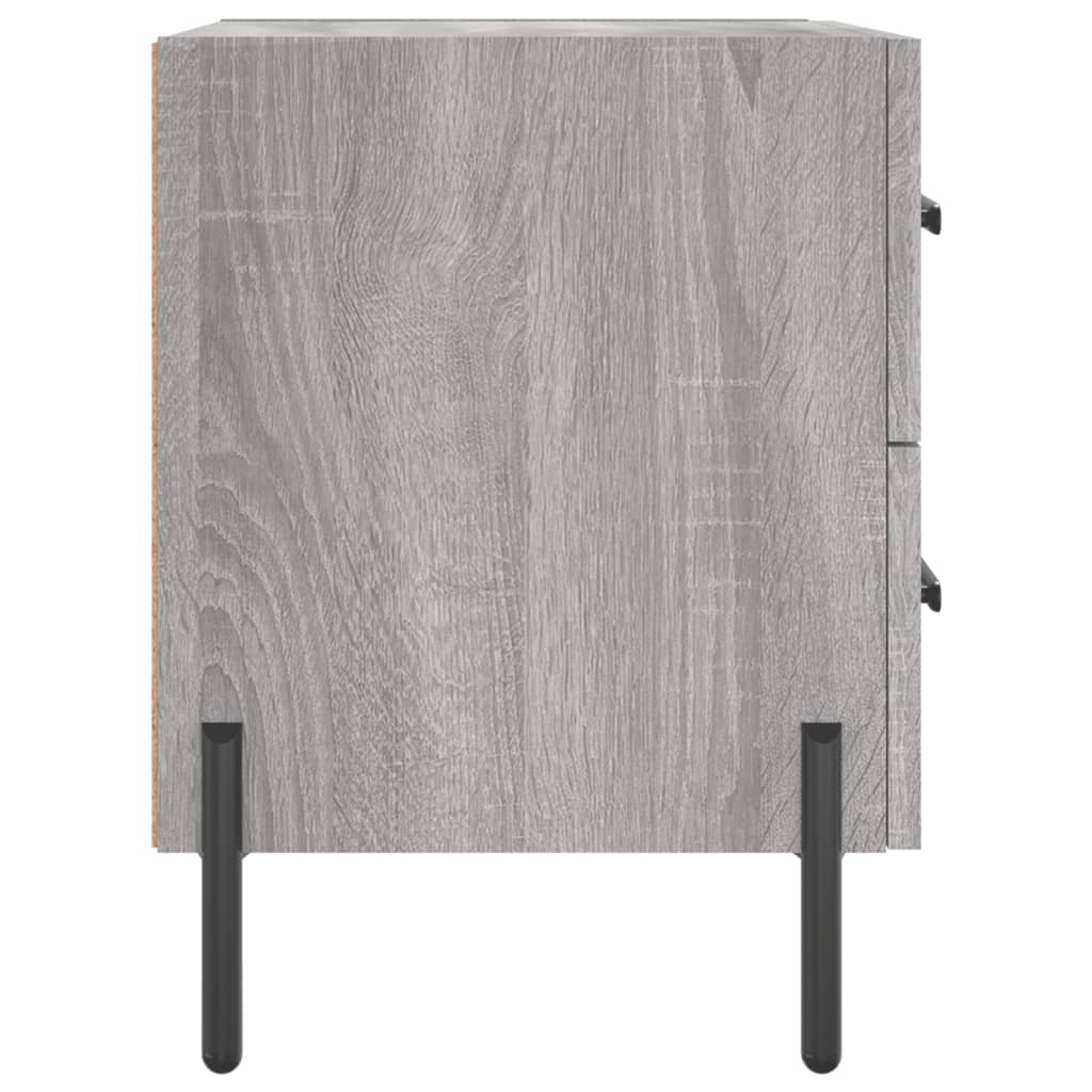 Bedside Cabinet Grey Sonoma 40x35x47.5 cm Engineered Wood