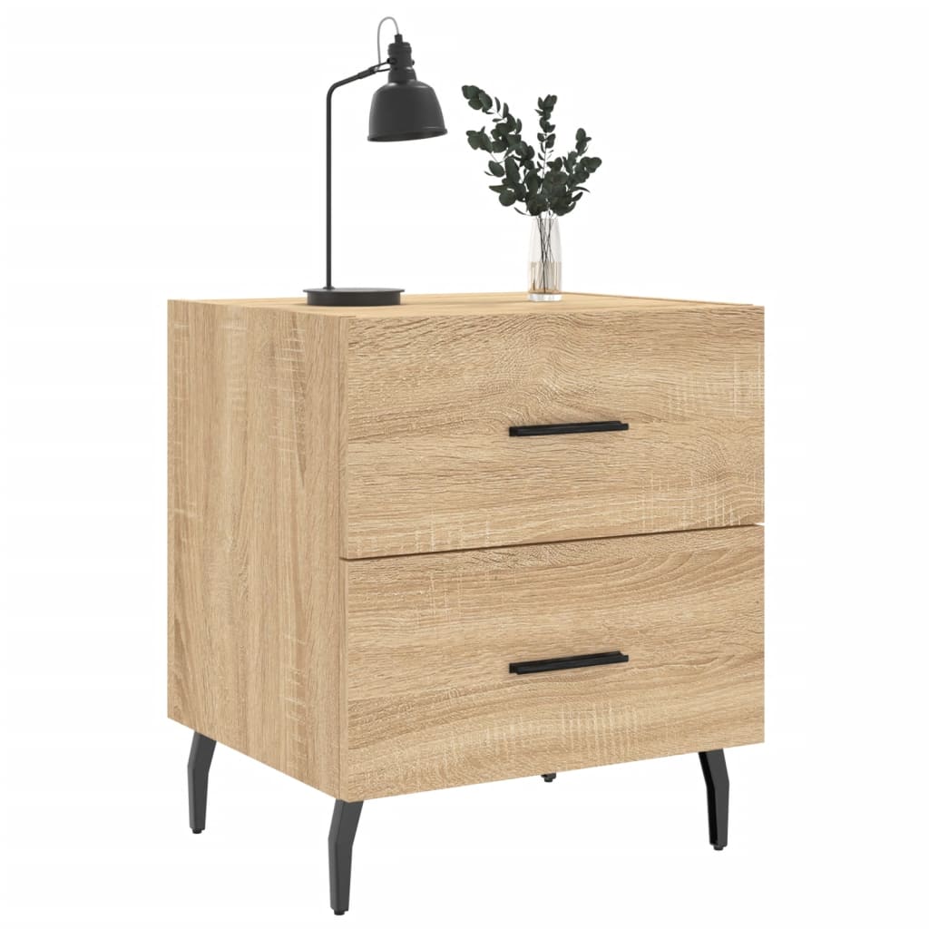 Bedside Cabinet Sonoma Oak 40x35x47.5 cm Engineered Wood