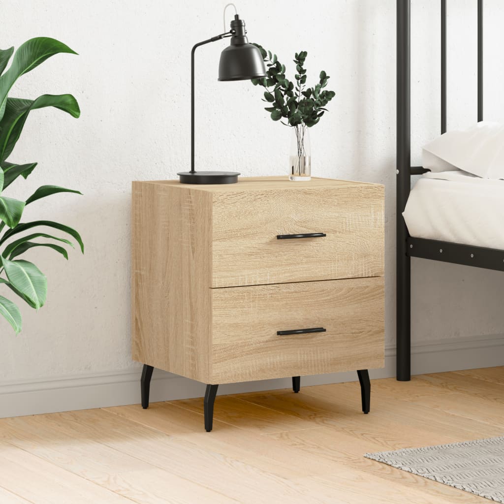 Bedside Cabinet Sonoma Oak 40x35x47.5 cm Engineered Wood