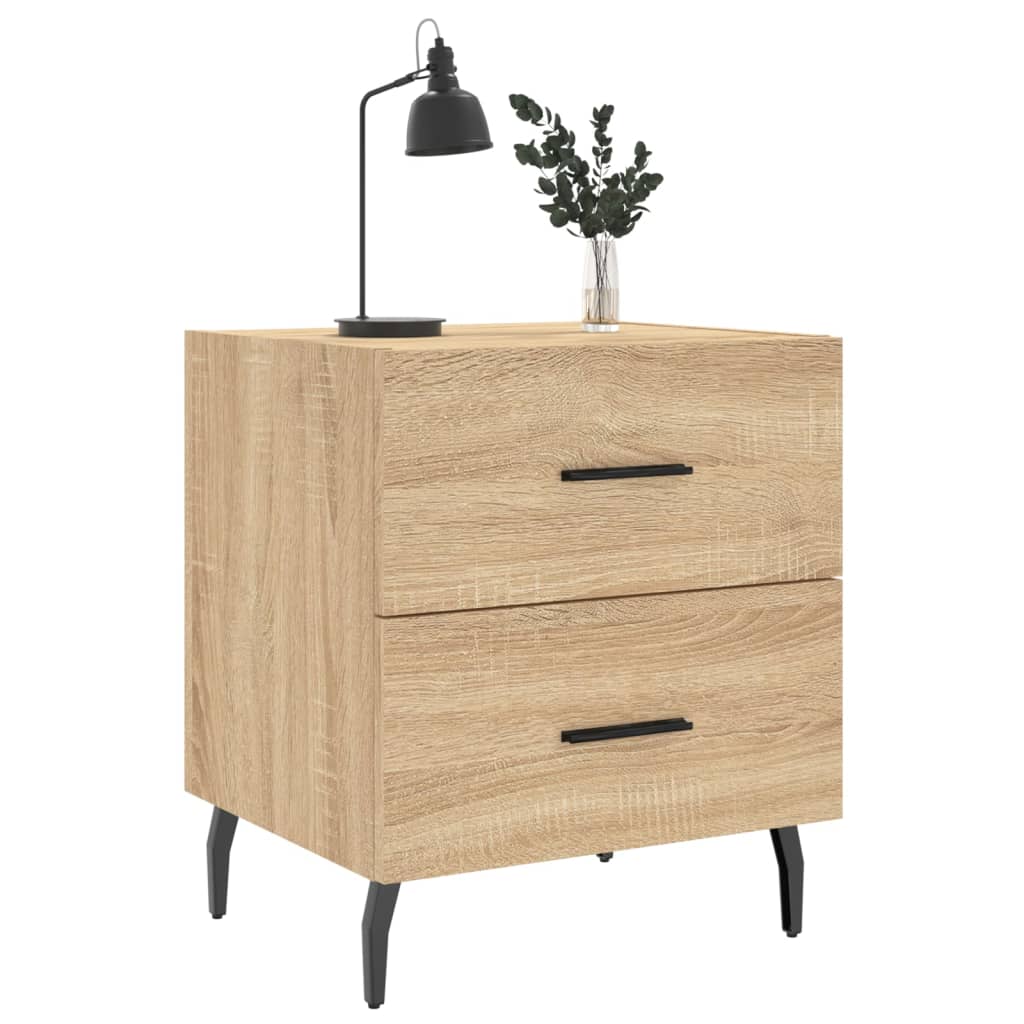 Bedside Cabinets 2 pcs Sonoma Oak 40x35x47.5 cm Engineered Wood