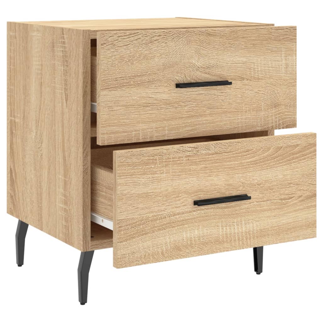 Bedside Cabinets 2 pcs Sonoma Oak 40x35x47.5 cm Engineered Wood