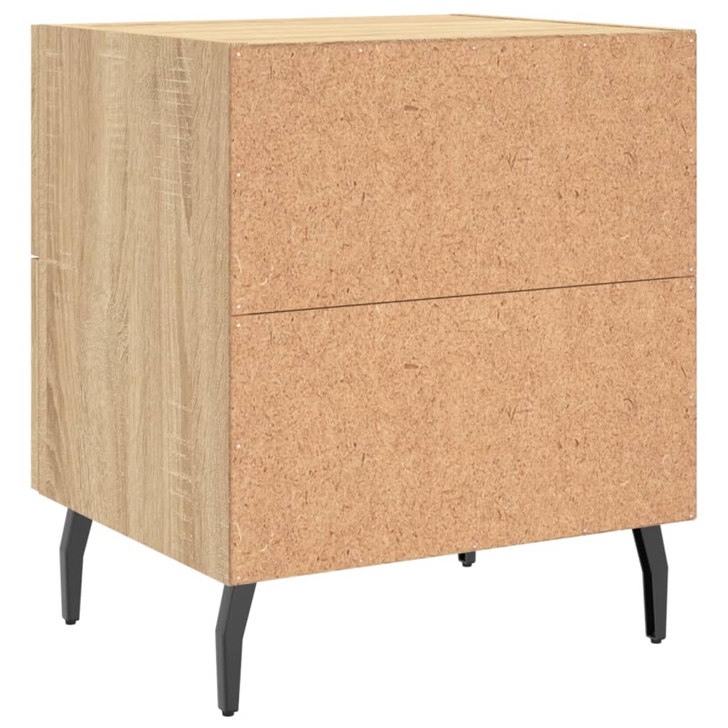 Bedside Cabinets 2 pcs Sonoma Oak 40x35x47.5 cm Engineered Wood