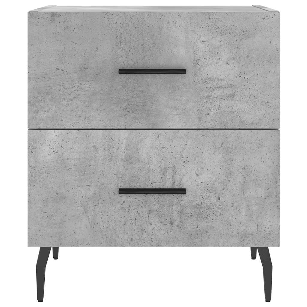 Bedside Cabinets 2 pcs Concrete Grey 40x35x47.5 cm Engineered Wood