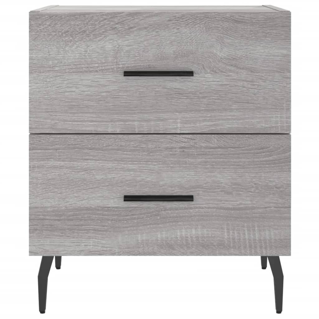 Bedside Cabinet Grey Sonoma 40x35x47.5 cm Engineered Wood