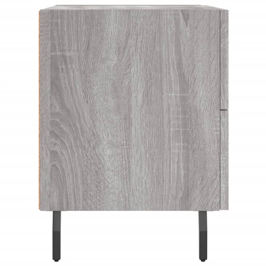 Bedside Cabinet Grey Sonoma 40x35x47.5 cm Engineered Wood