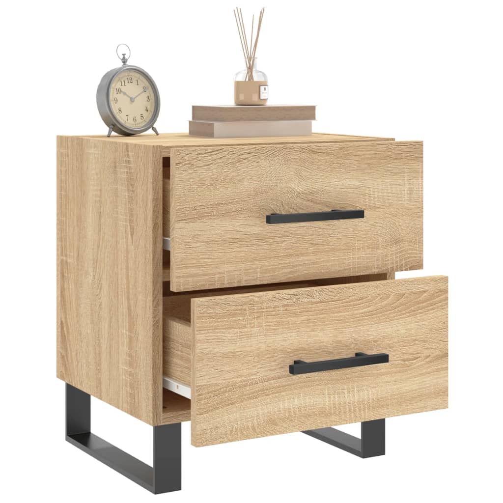 Bedside Cabinets 2 pcs Sonoma Oak 40x35x47.5 cm Engineered Wood