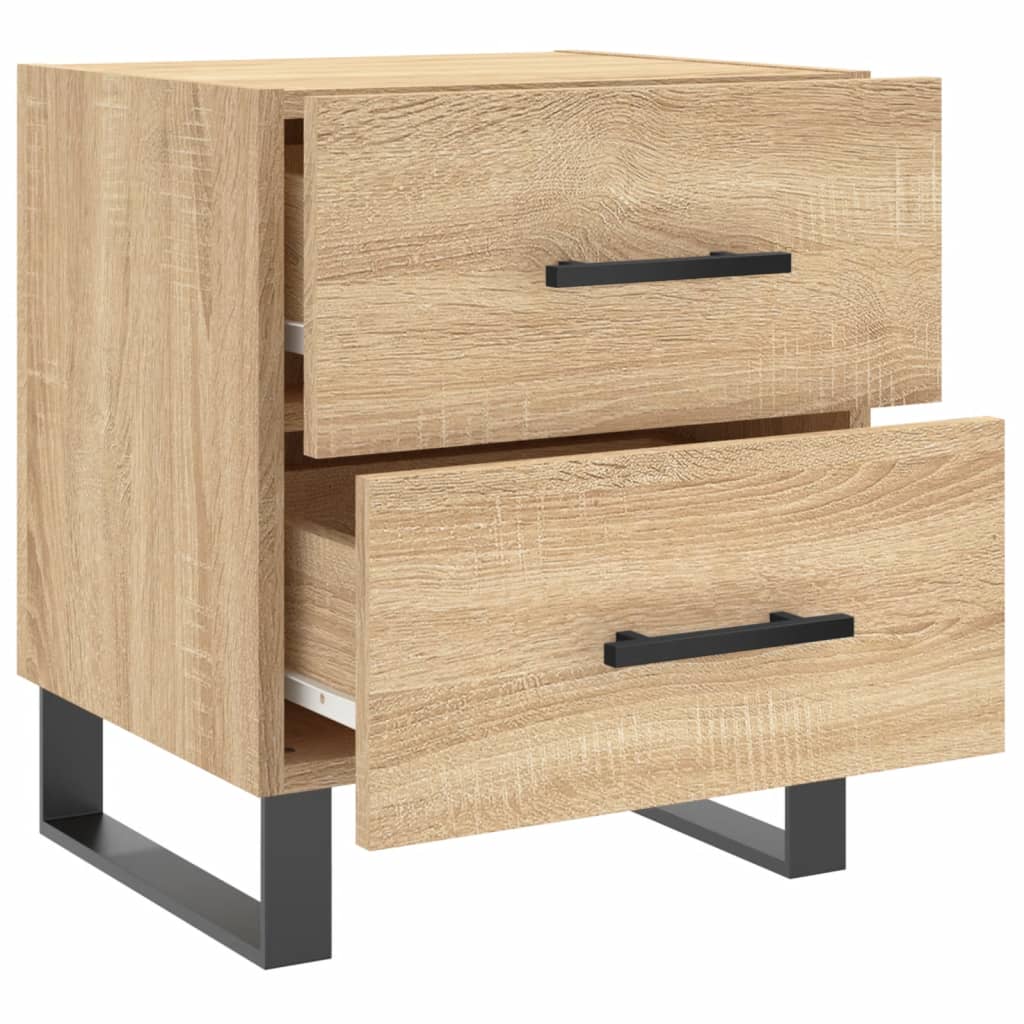 Bedside Cabinets 2 pcs Sonoma Oak 40x35x47.5 cm Engineered Wood