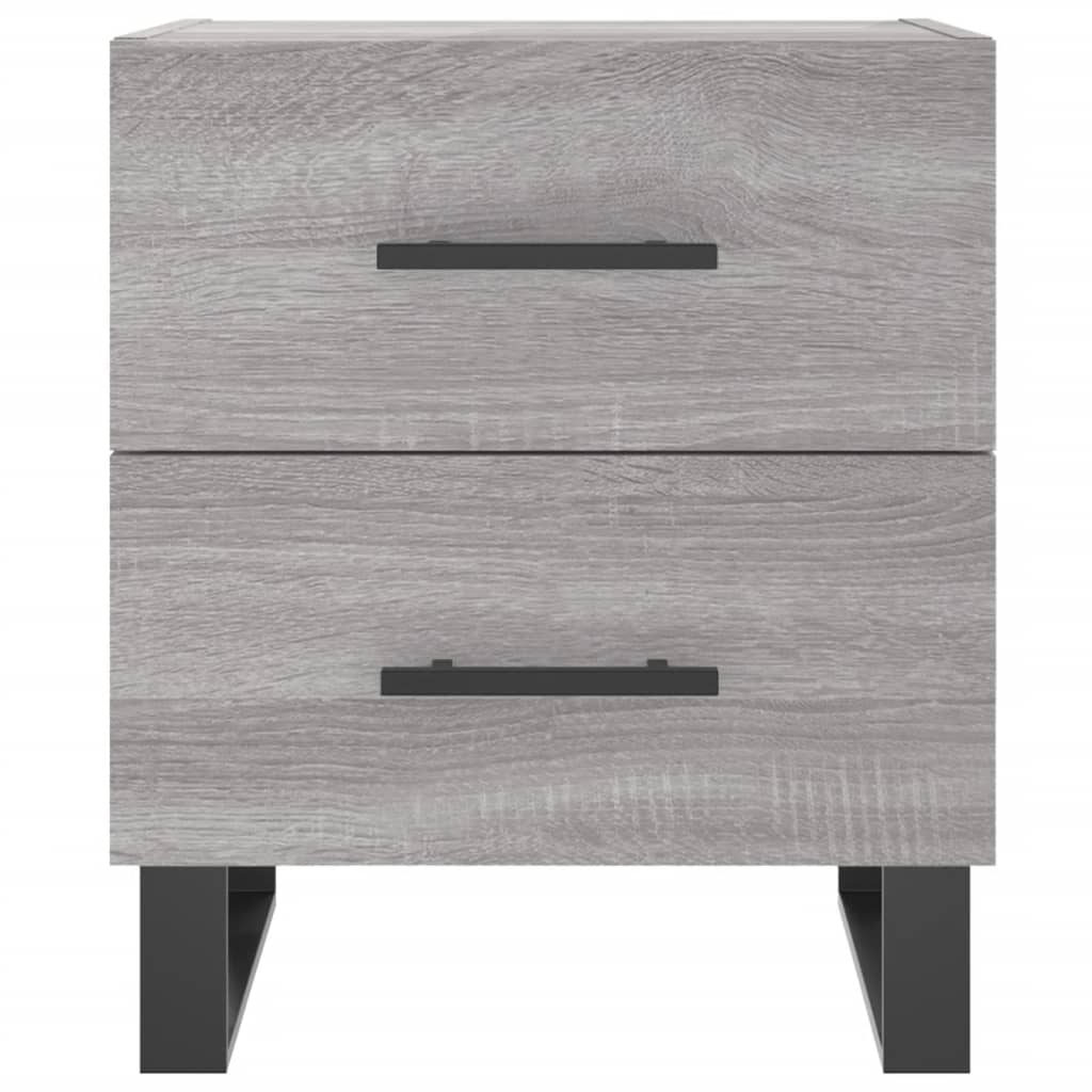 Bedside Cabinet Grey Sonoma 40x35x47.5 cm Engineered Wood