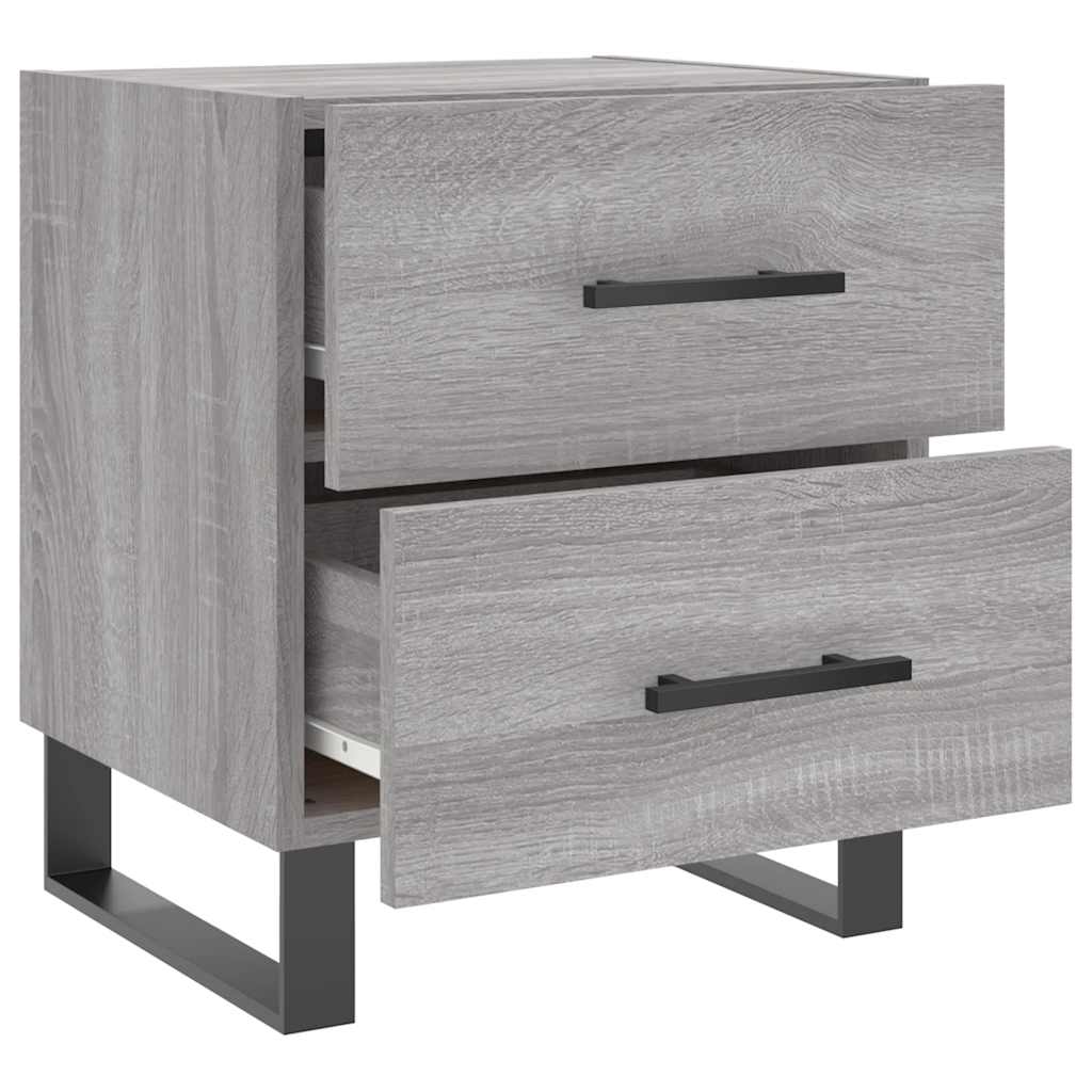 Bedside Cabinets 2 pcs Grey Sonoma 40x35x47.5 cm Engineered Wood