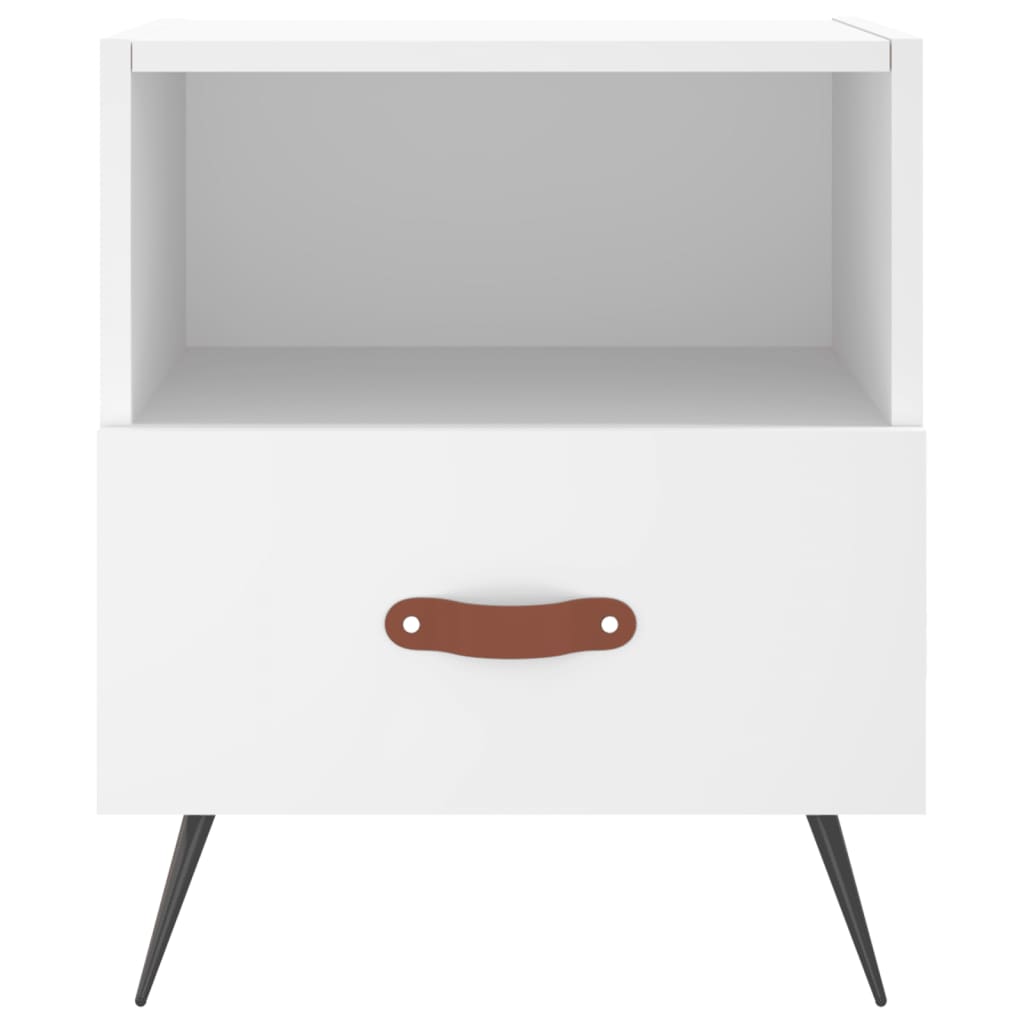 Bedside Cabinets 2 pcs White 40x35x47.5 cm Engineered Wood