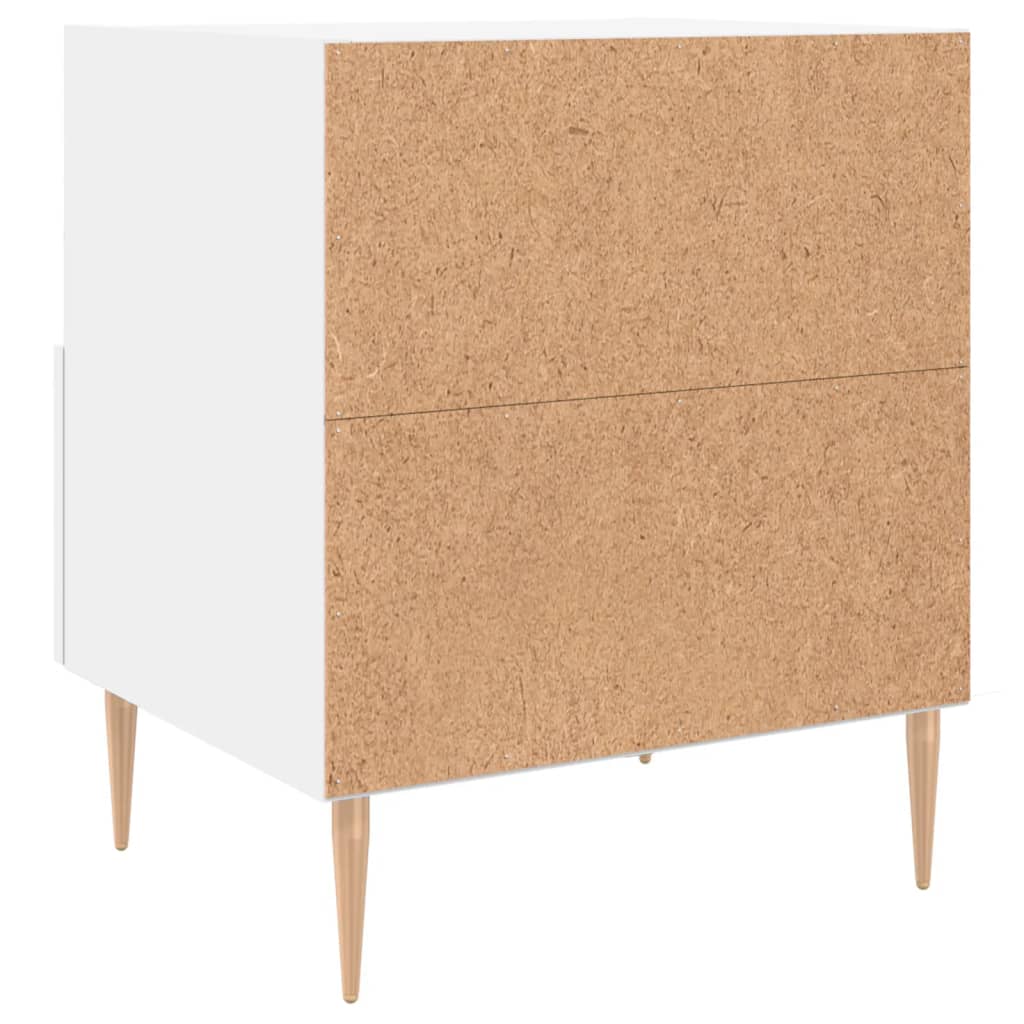 Bedside Cabinets 2 pcs White 40x35x47.5 cm Engineered Wood
