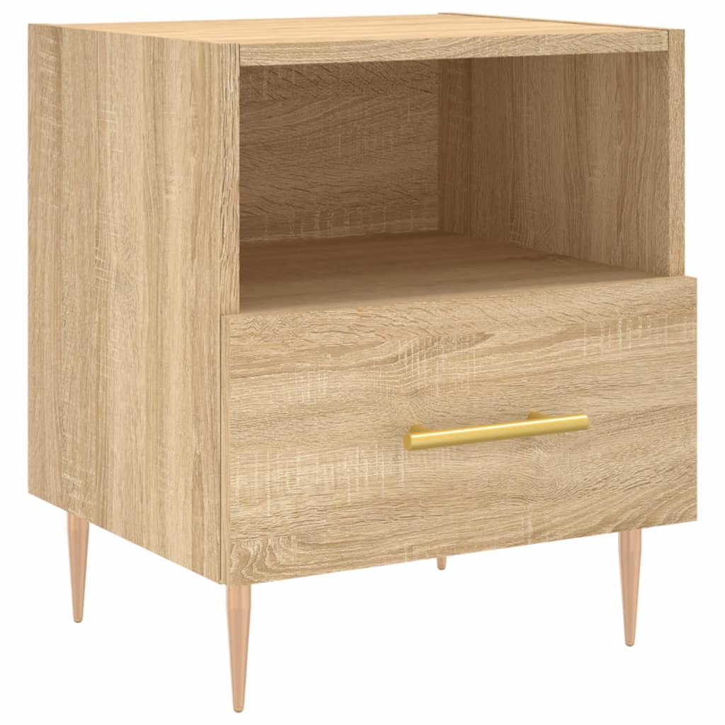 Bedside Cabinet Sonoma Oak 40x35x47.5 cm Engineered Wood