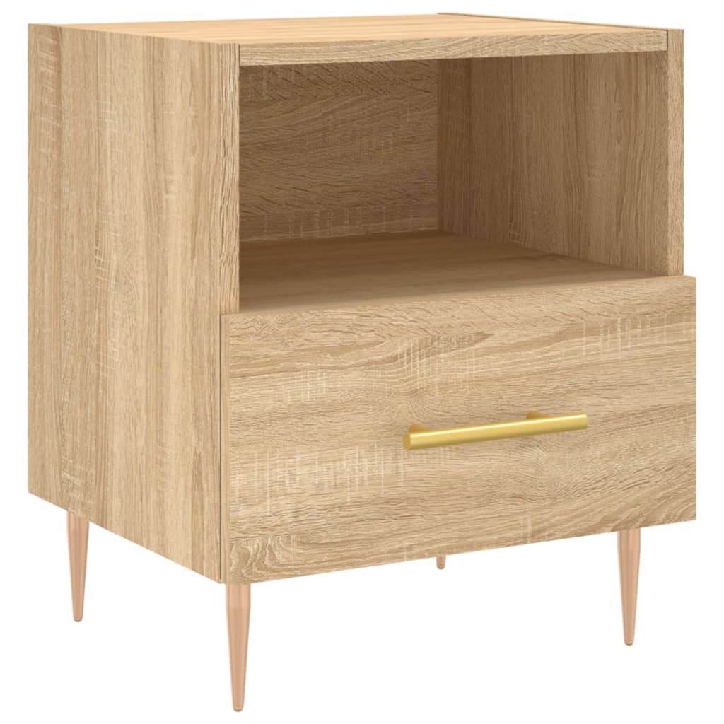 Bedside Cabinets 2 pcs Sonoma Oak 40x35x47.5 cm Engineered Wood