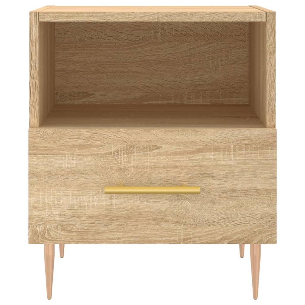Bedside Cabinets 2 pcs Sonoma Oak 40x35x47.5 cm Engineered Wood