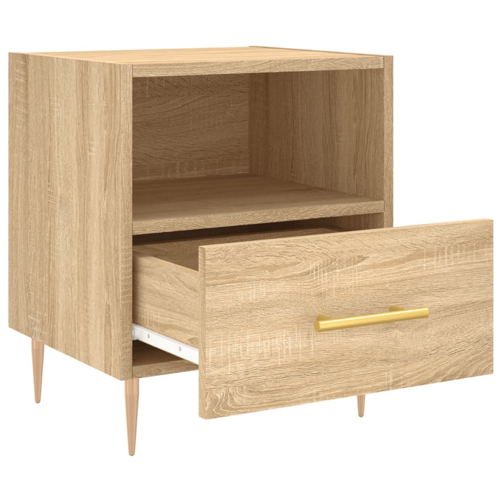 Bedside Cabinets 2 pcs Sonoma Oak 40x35x47.5 cm Engineered Wood