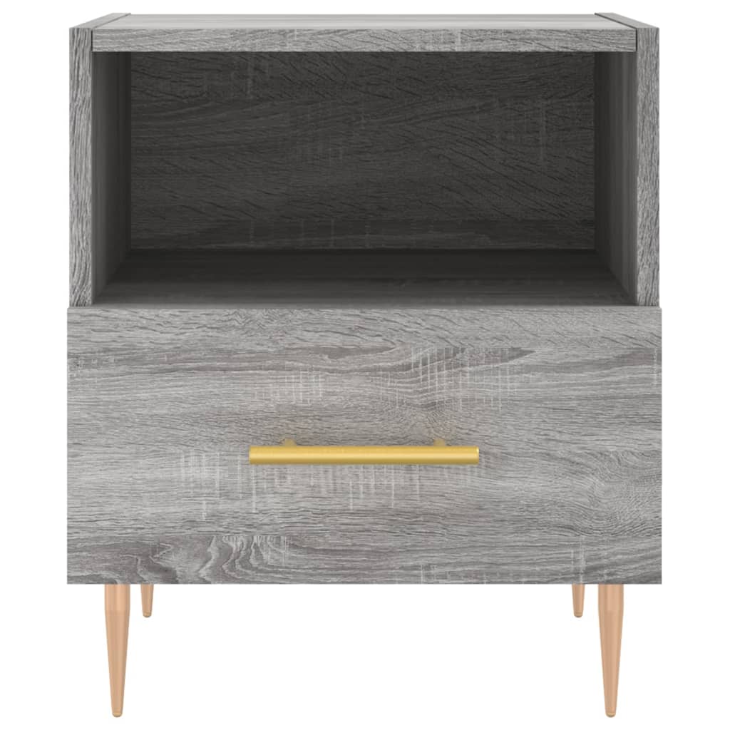Bedside Cabinet Grey Sonoma 40x35x47.5 cm Engineered Wood