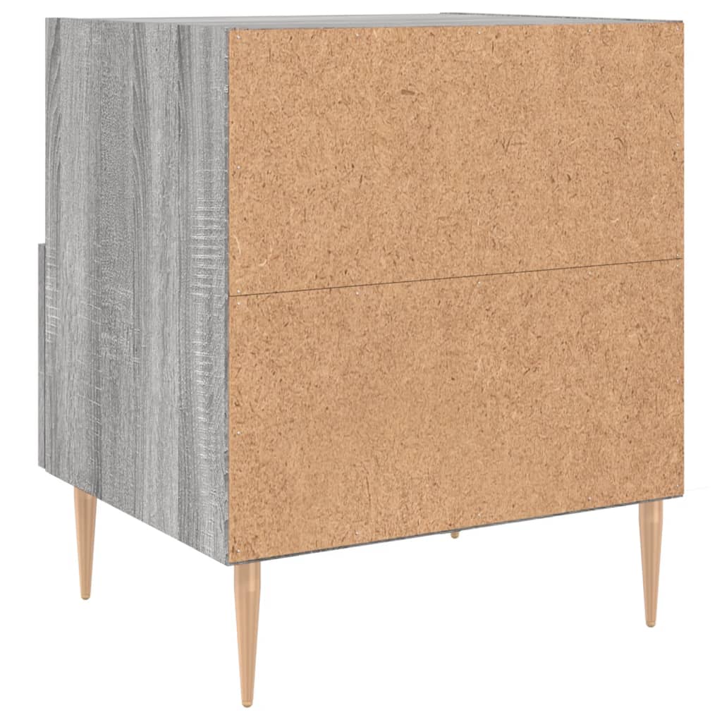 Bedside Cabinet Grey Sonoma 40x35x47.5 cm Engineered Wood