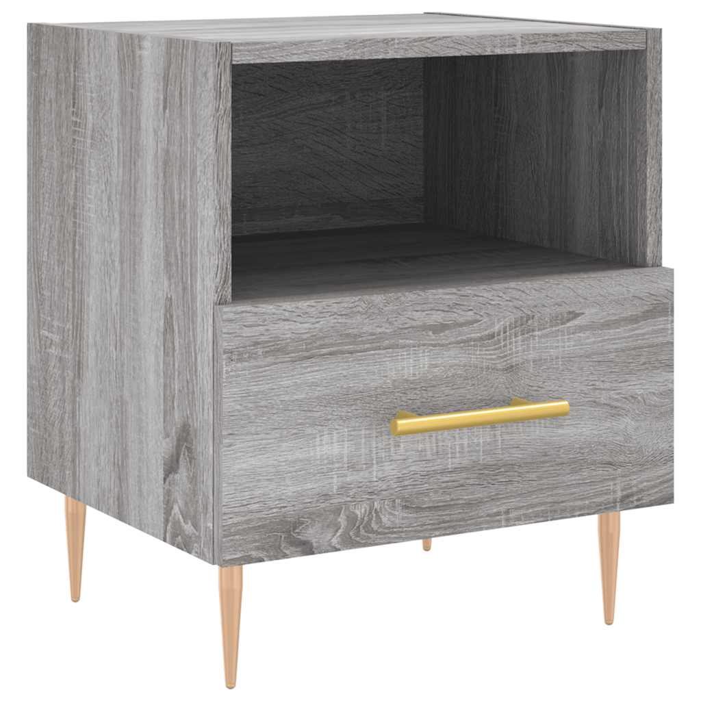 Bedside Cabinets 2 pcs Grey Sonoma 40x35x47.5 cm Engineered Wood
