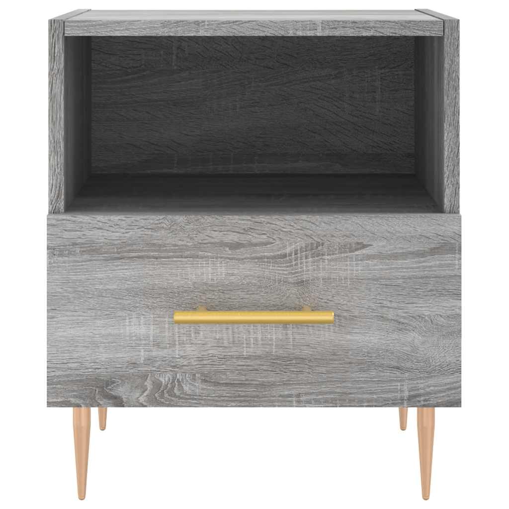 Bedside Cabinets 2 pcs Grey Sonoma 40x35x47.5 cm Engineered Wood