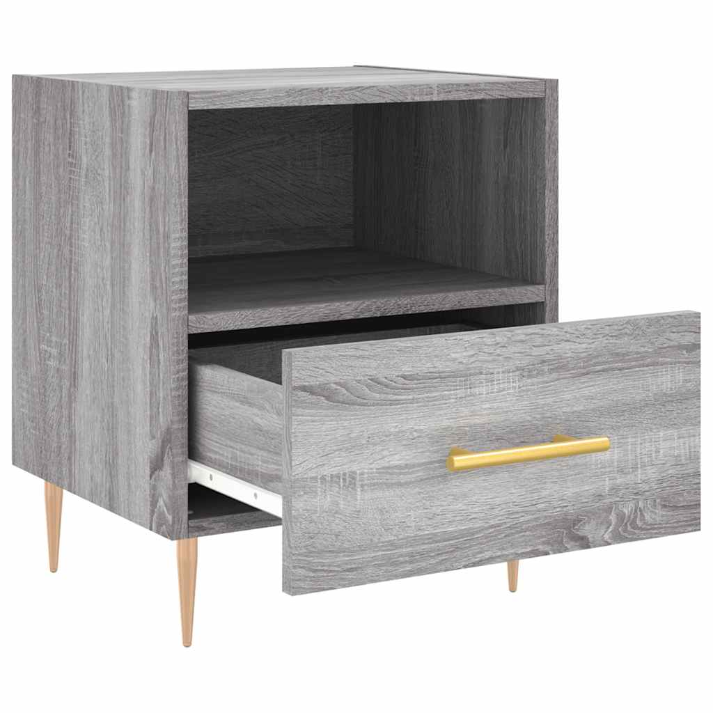 Bedside Cabinets 2 pcs Grey Sonoma 40x35x47.5 cm Engineered Wood