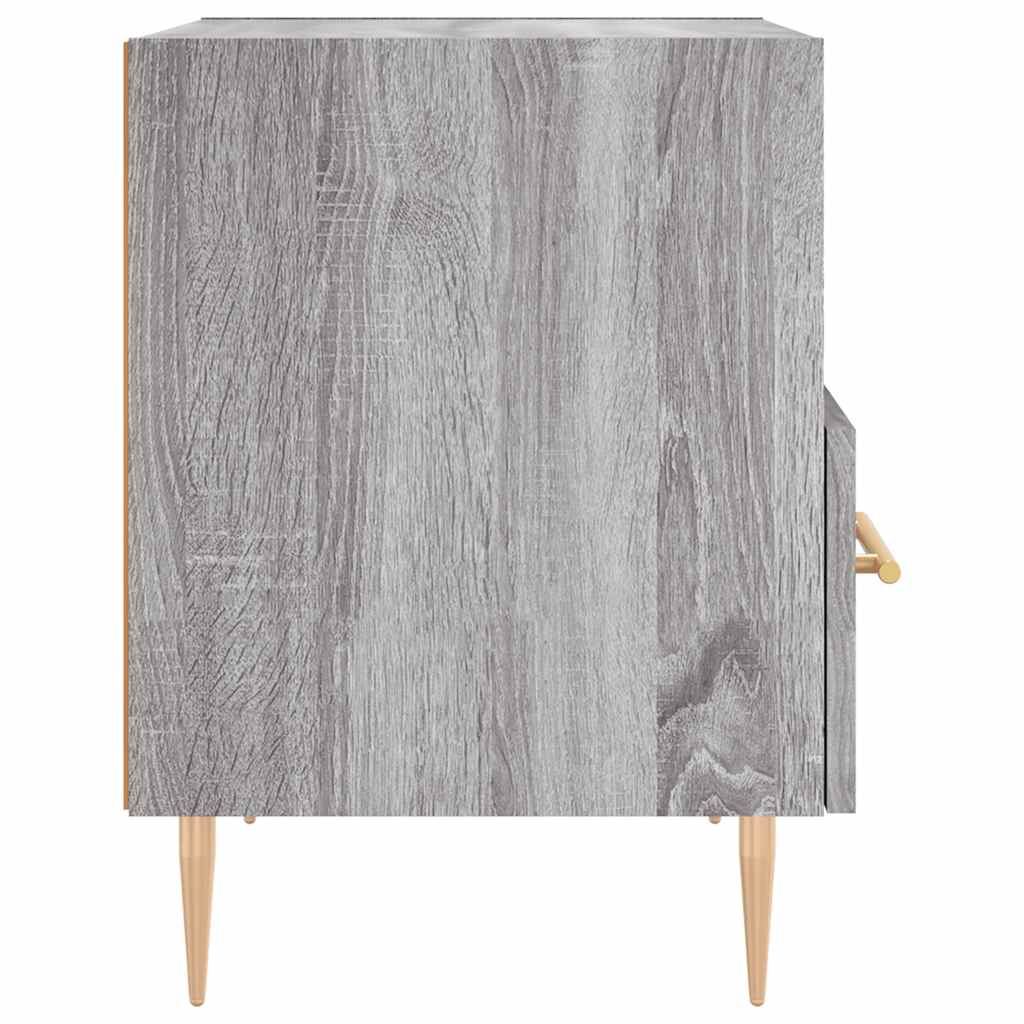 Bedside Cabinets 2 pcs Grey Sonoma 40x35x47.5 cm Engineered Wood