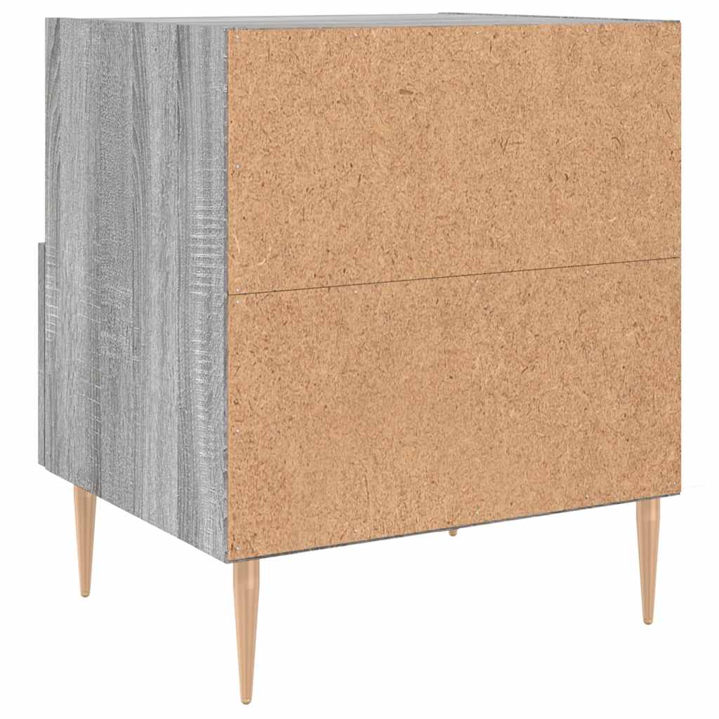 Bedside Cabinets 2 pcs Grey Sonoma 40x35x47.5 cm Engineered Wood