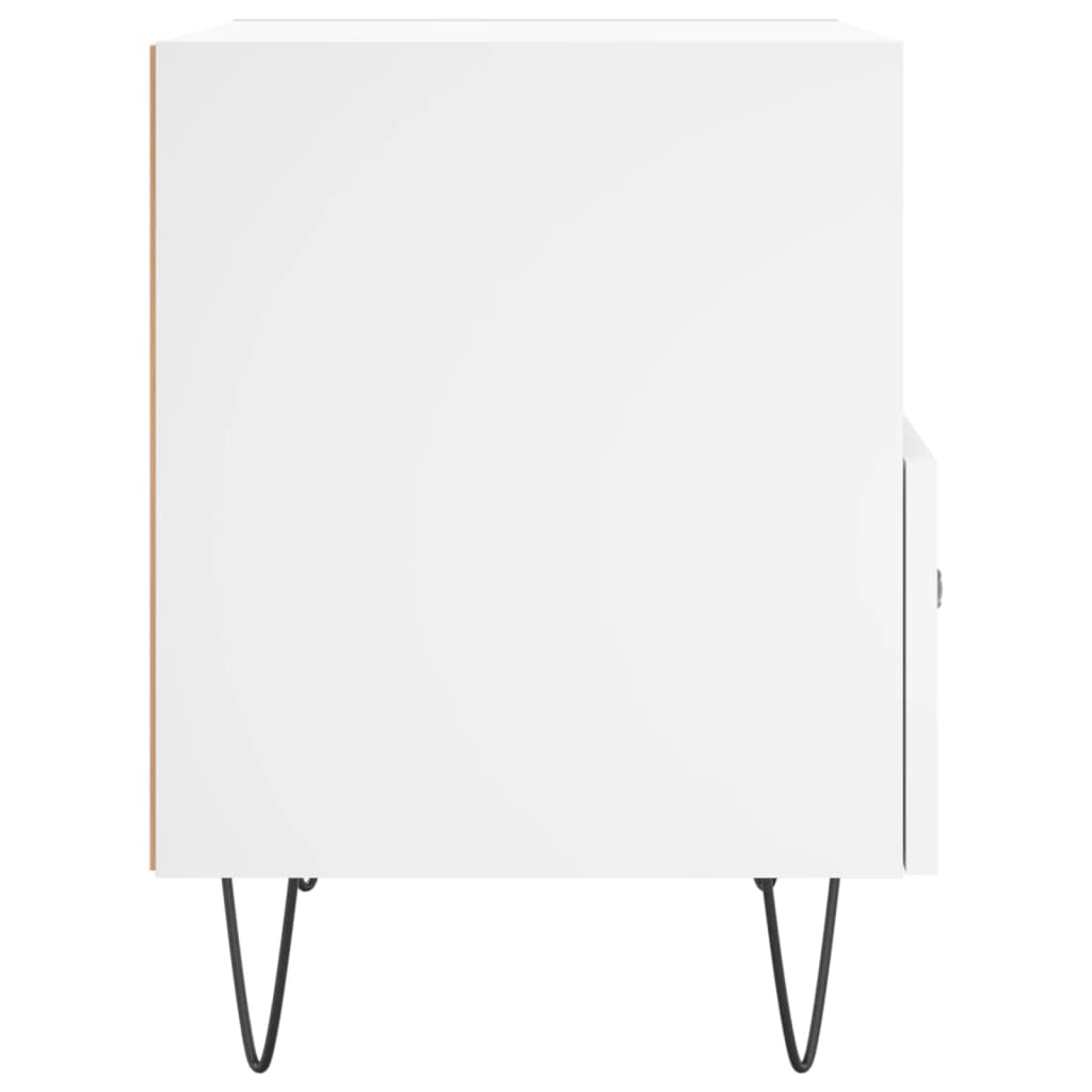 Bedside Cabinets 2 pcs White 40x35x47.5 cm Engineered Wood