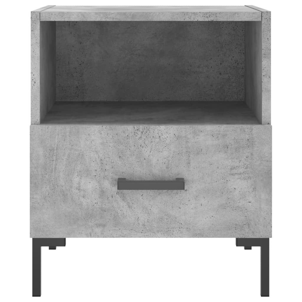 Bedside Cabinets 2 pcs Concrete Grey 40x35x47.5 cm Engineered Wood