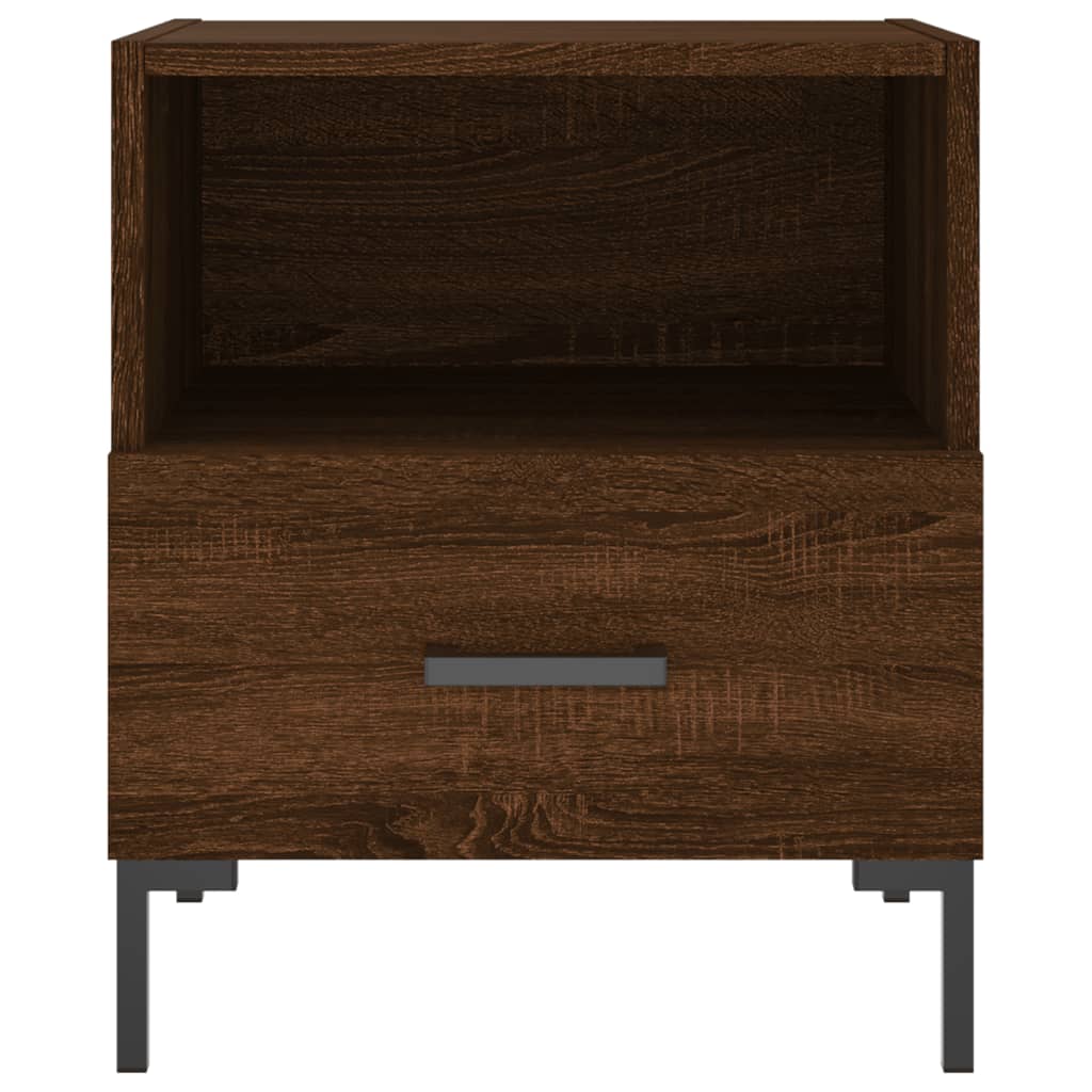 Bedside Cabinets 2 pcs Brown Oak 40x35x47.5 cm Engineered Wood