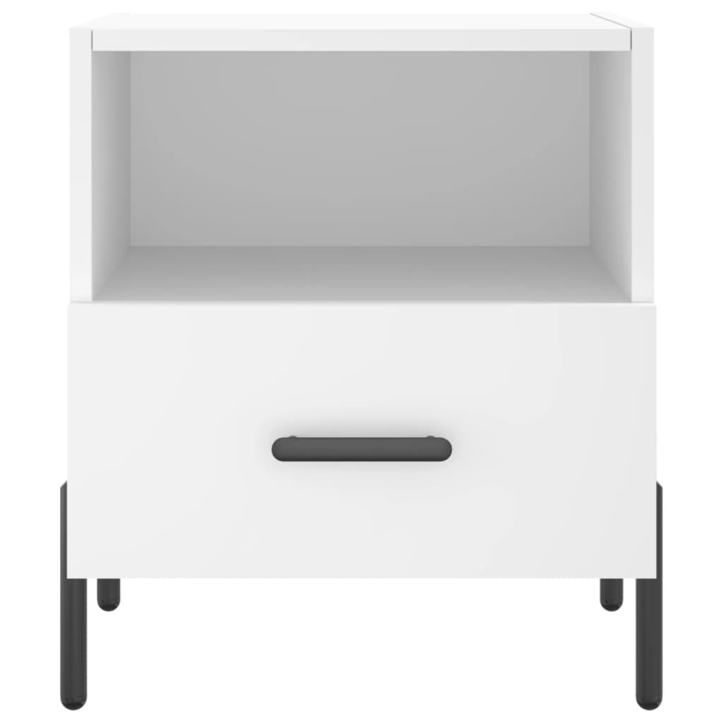 Bedside Cabinets 2 pcs White 40x35x47.5 cm Engineered Wood