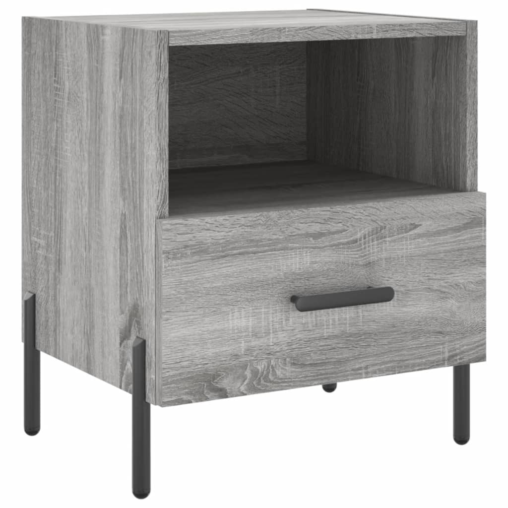 Bedside Cabinets 2 pcs Grey Sonoma 40x35x47.5 cm Engineered Wood