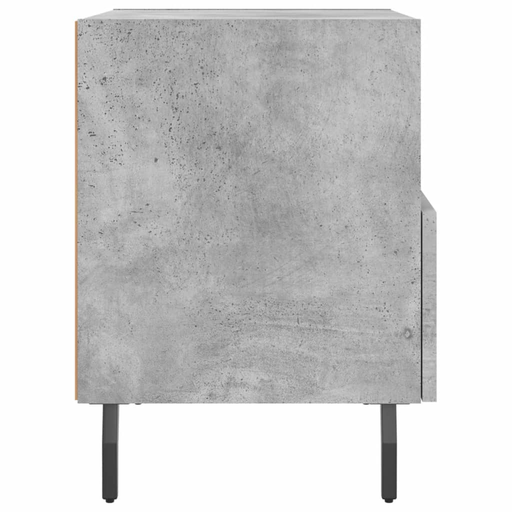 Bedside Cabinets 2 pcs Concrete Grey 40x35x47.5 cm Engineered Wood