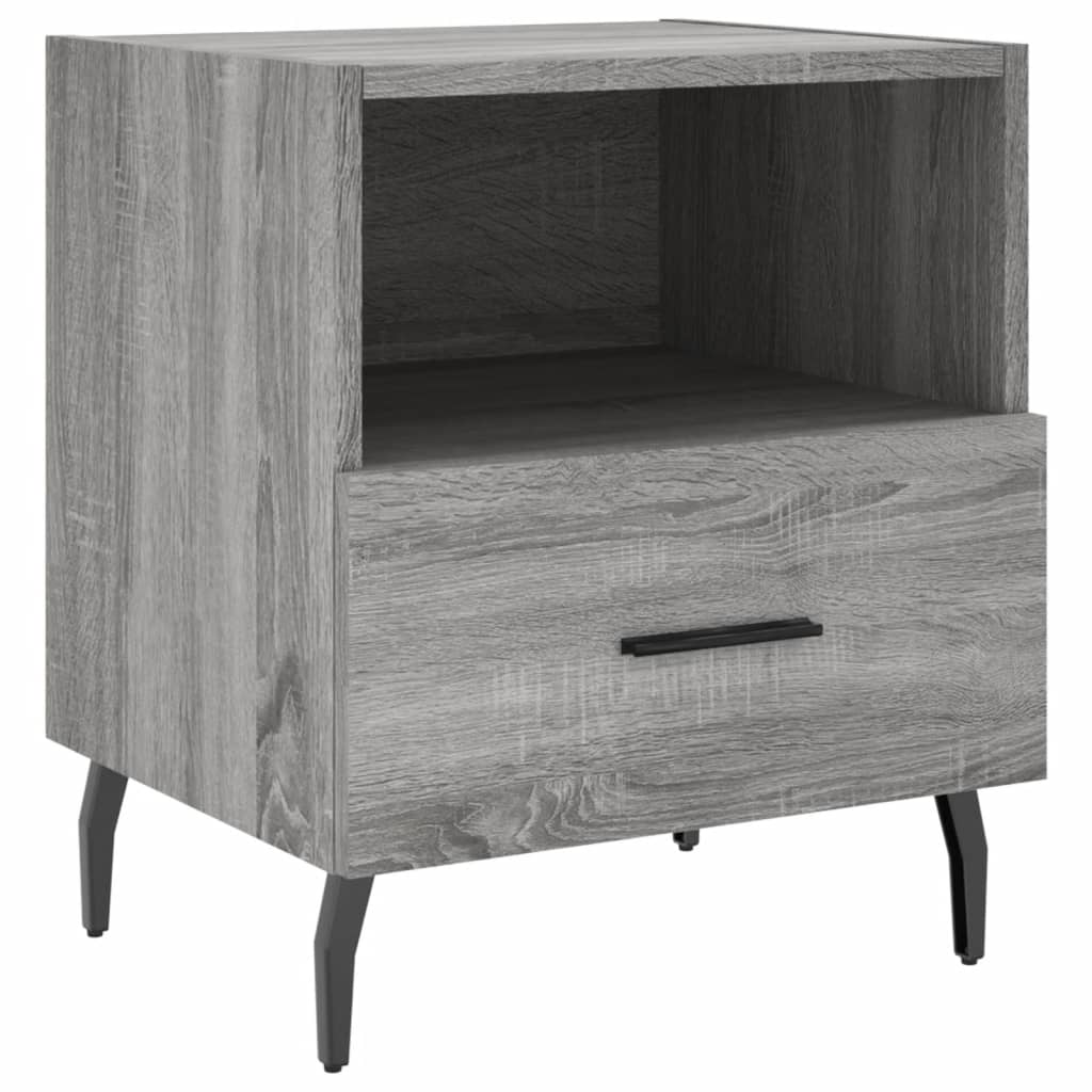Bedside Cabinets 2 pcs Grey Sonoma 40x35x47.5 cm Engineered Wood
